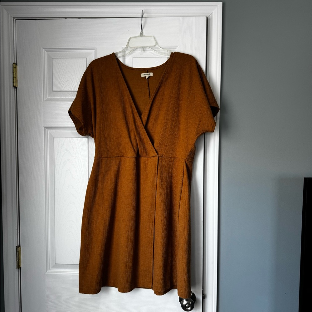 Madewell Women's XL Brown Short Sleeve Dress